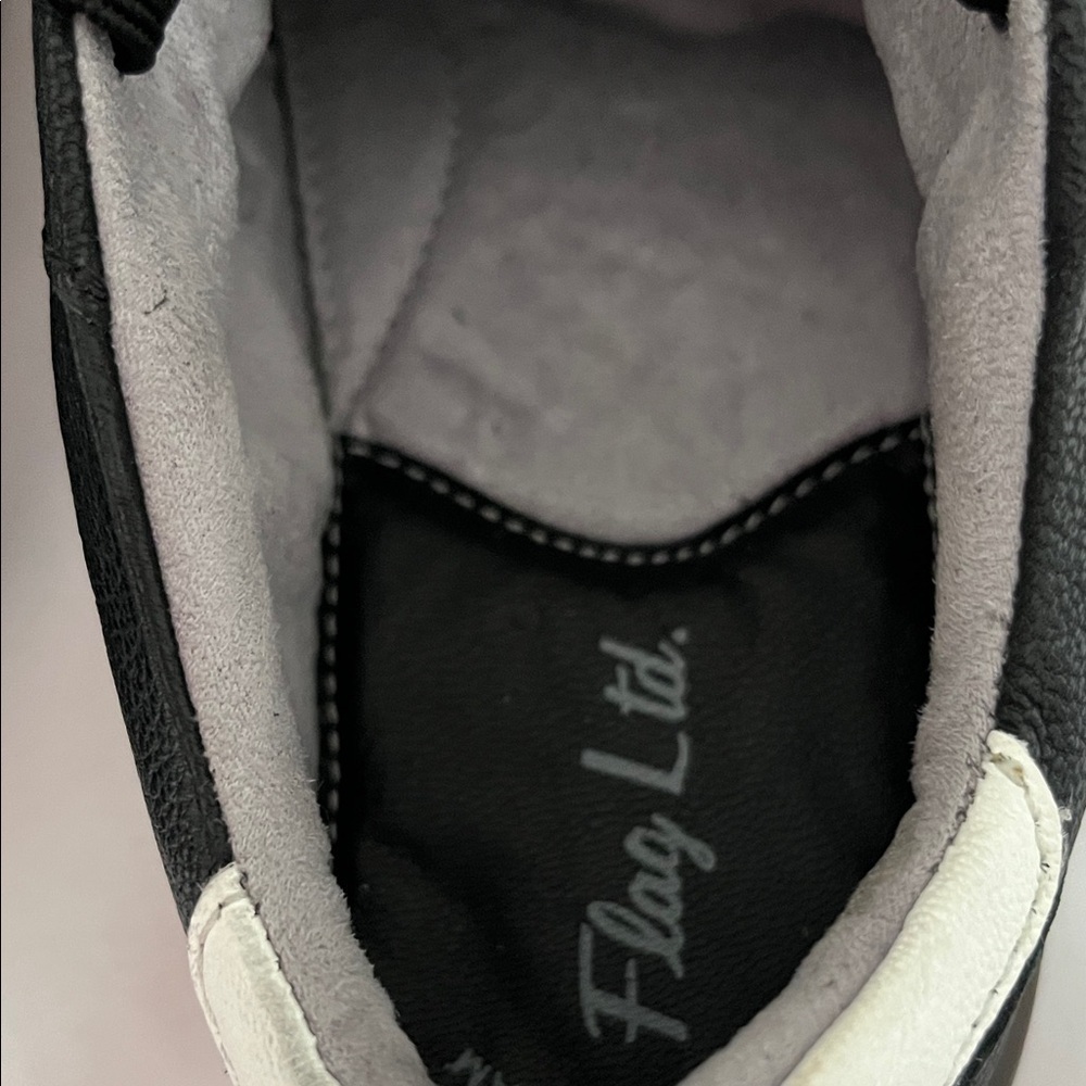 Flag Ltd Stylish Black and White Kids Sneakers - Picture 3 of 12